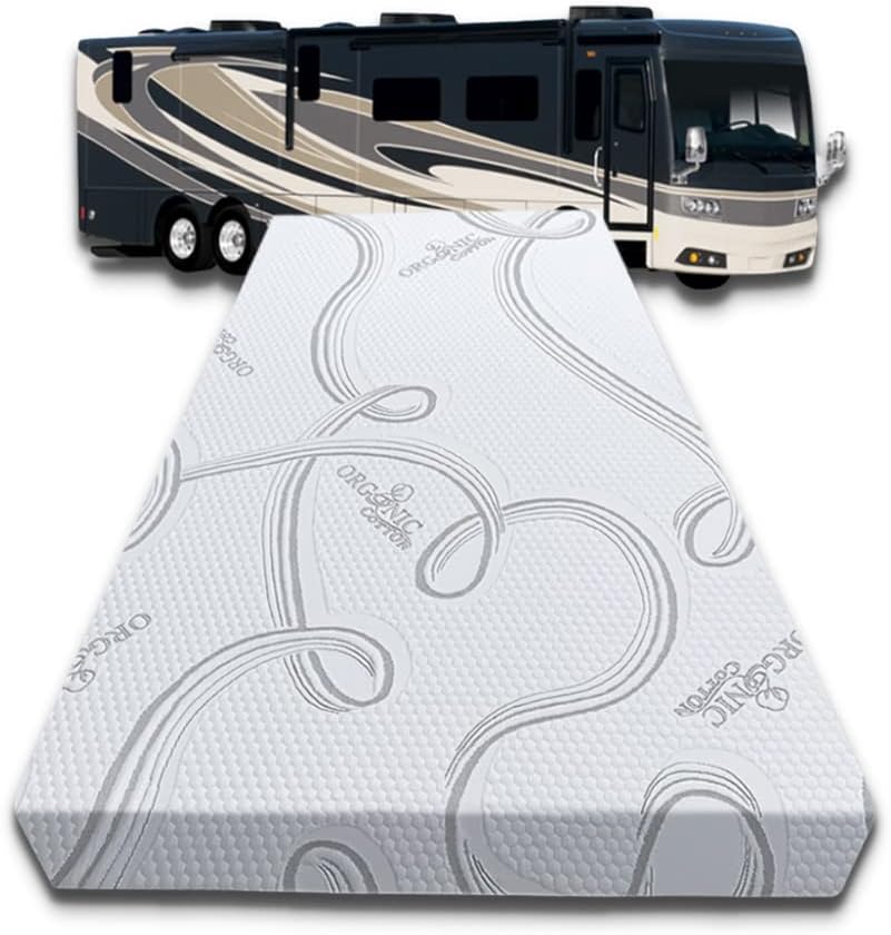 FoamRush 7-Inch Gel Memory Foam RV Mattress for Comfort