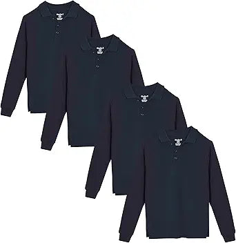 Studio 3 Boys 4-Pack School Uniform Pique Polo Shirts Review