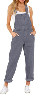 GRAPENT Overalls for Women Loose Fit Jean Denim Bib Jumpsuit are