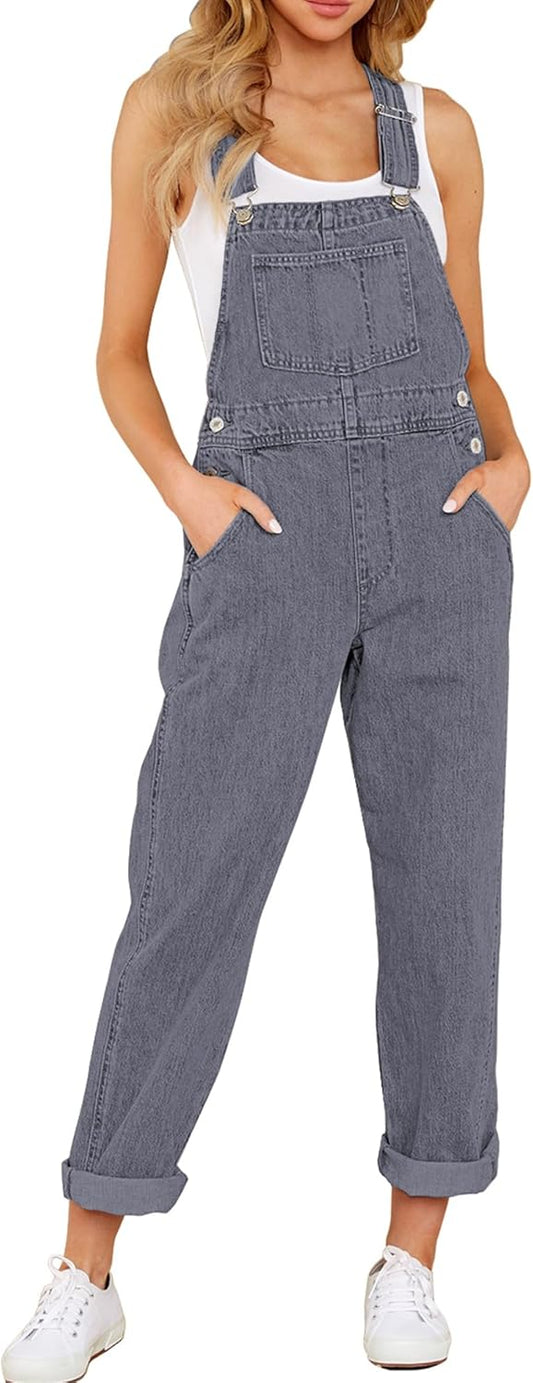 GRAPENT Overalls for Women: Stylish Loose Fit Jean Jumpsuit
