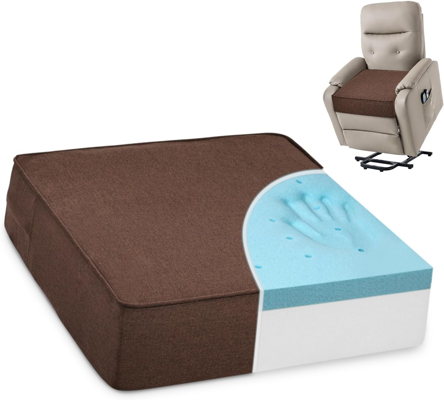 Shinnwa Gel Memory Foam Recliner Cushion for Ultimate Comfort