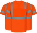 Hi Vis Shirts for Men Class 3 High Visibility Short Sleeve - Durable