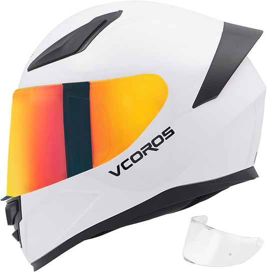 VCOROS Motorcycle Full Face Helmet for Unisex-Adults DOT Approved
