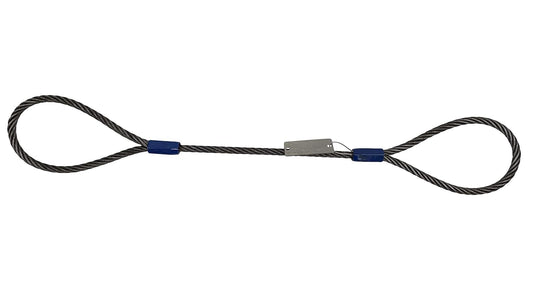 1/2 in x 8 ft Single Leg Wire Rope Sling for Heavy Lifting