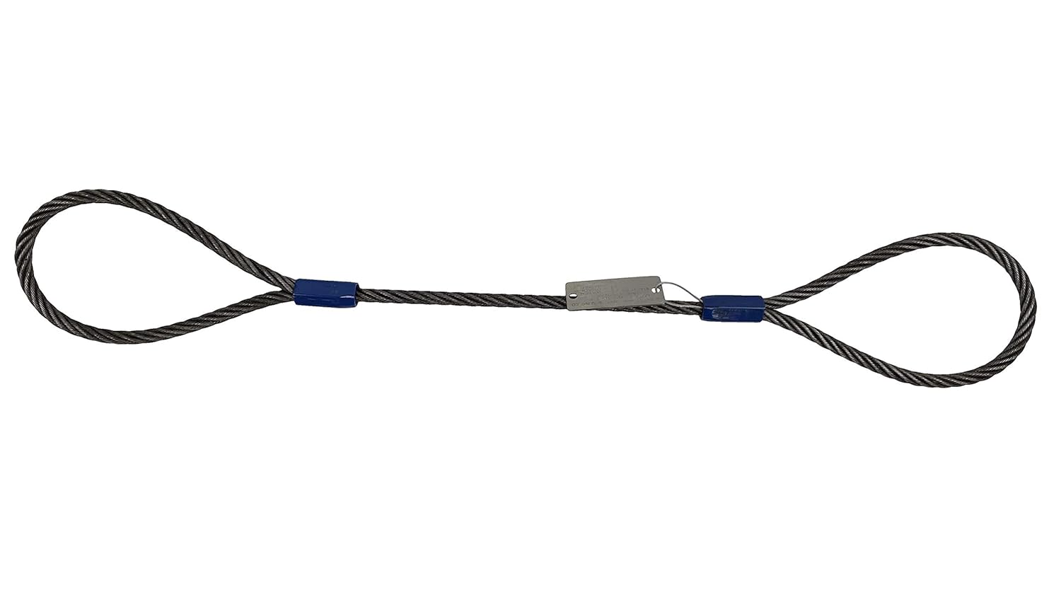3/4 in x 9 ft Single Leg Wire Rope Sling for Heavy Lifting
