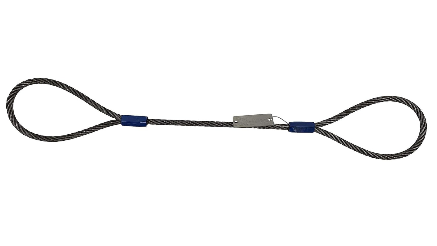 7/16in x 6ft Single Leg Wire Rope Sling - High Strength & Durable