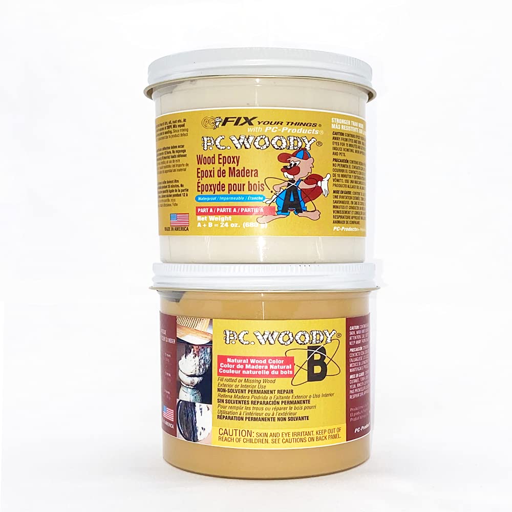 PC-Woody Wood Repair Epoxy Paste for Indoor and Outdoor Use