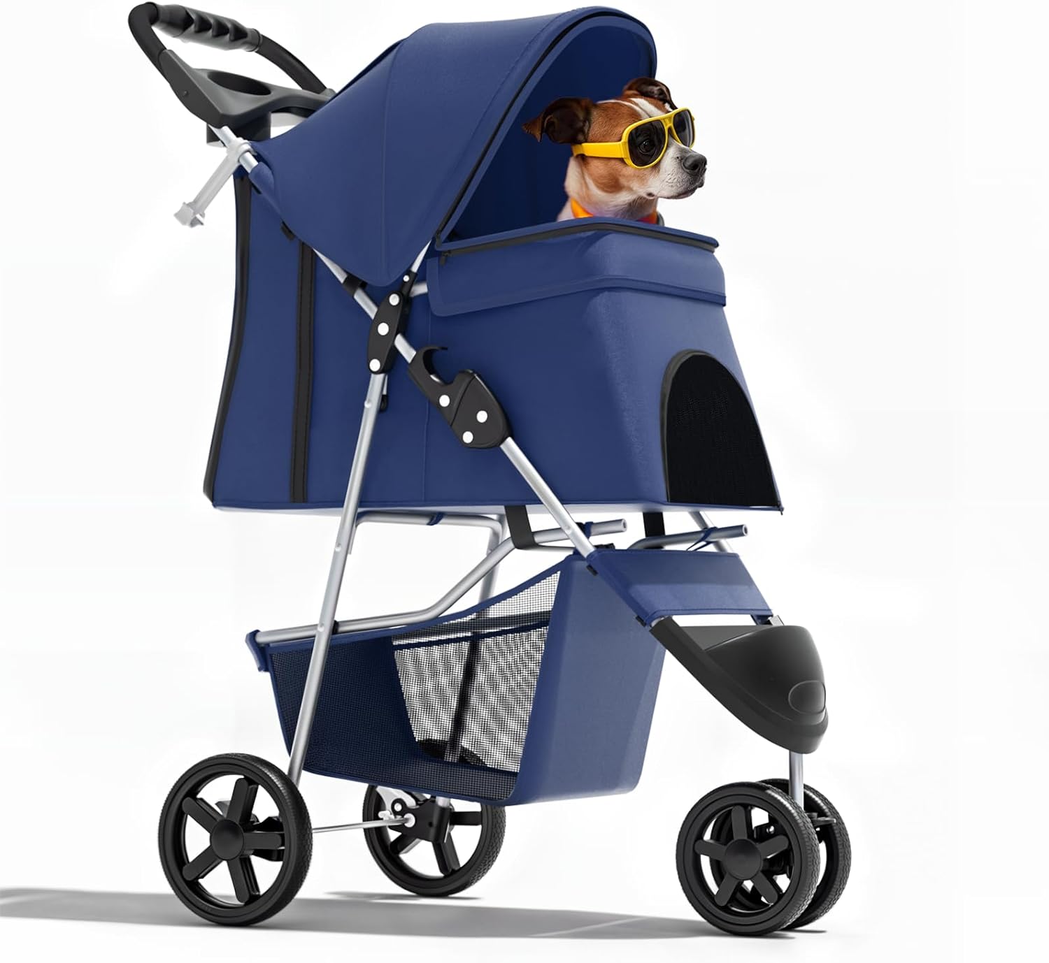 Magshion 3-Wheel Pet Stroller for Small & Medium Dogs & Cats