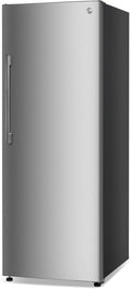 Convertible Freezer Refrigerator with Glass Shelves and LED Lighting