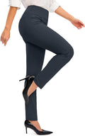 Rammus Womens High Waist Dress Pants with Pockets (Style FXCV)