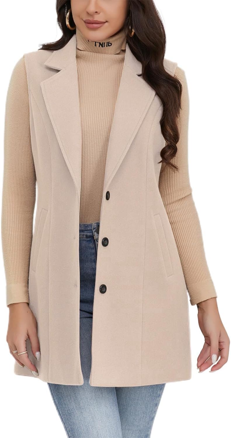 Stylish Plaid Vest for Women by IDEALSANXUN - Perfect for Fall