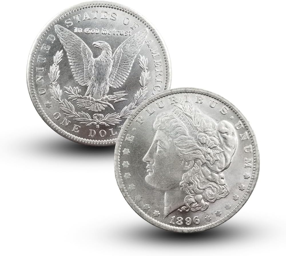 Antique 1896 S Morgan Silver Dollar Coins for Collectors