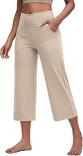 G4Free Capri Pants for Women Wide Leg Yoga Capris - Soft, Pockets work