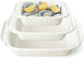 Artena Ceramic Casserole Dishes - 3-Piece Rectangular Set