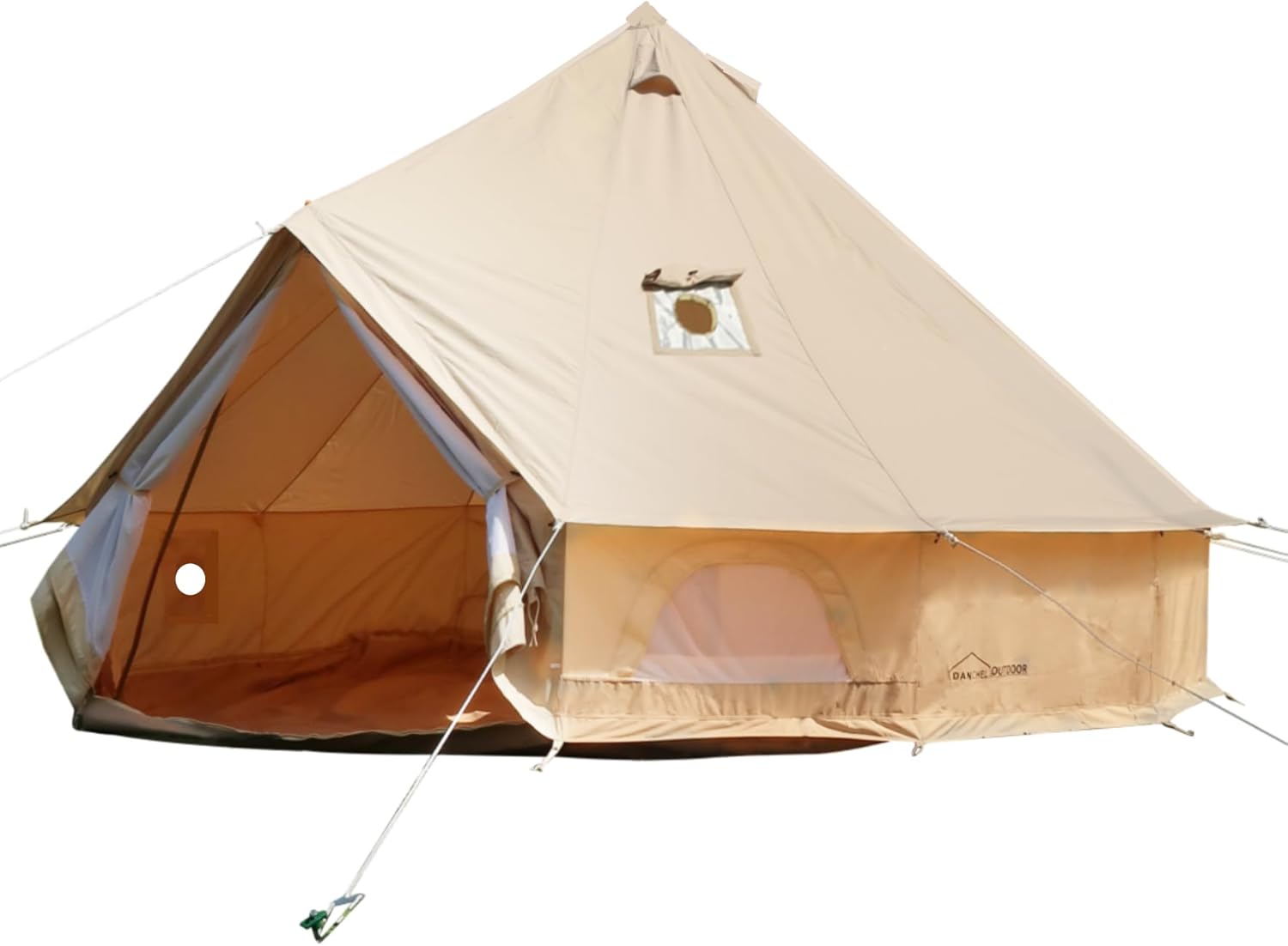 DANCHEL OUTDOOR B5PRO Canvas Bell Tent: All-Season Glamping Luxury!