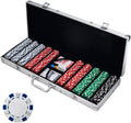 Poker Chip Set 500 - 11.5g Casino-Style Chips with Case