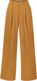 Wide Leg Pants for Women High Waisted Work Trousers - Comfortable Fit