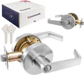Commercial Entry Door Handle Locks Grade 2 - Heavy Duty Satin Finish