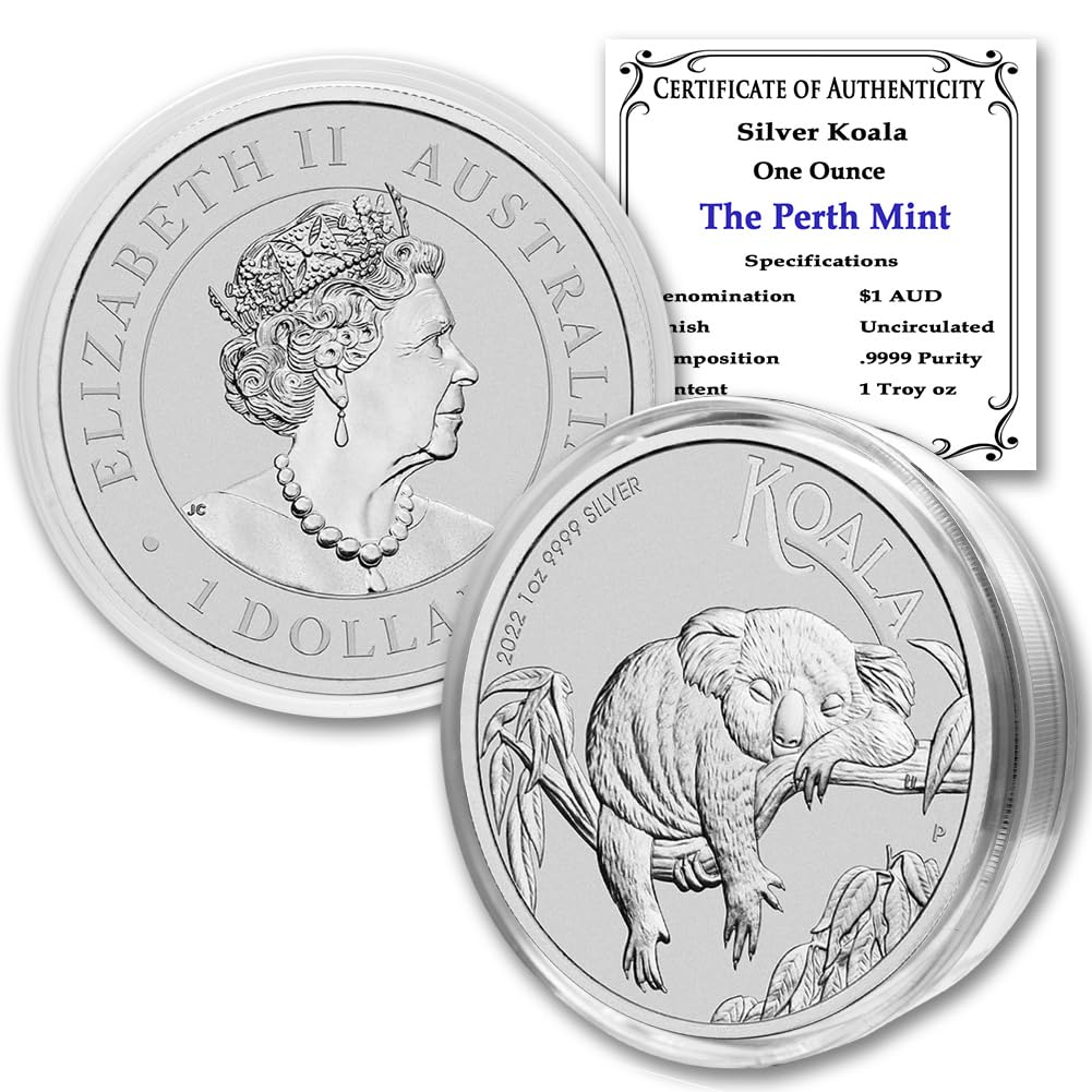 2022 P 1 oz Australian Silver Koala Coin Brilliant Uncirculated