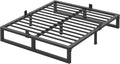 10 inch Queen Bed Frame Low Profile Metal Platform - Sturdy, No Box