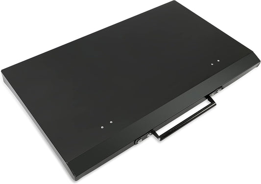 HECASA Black Outdoor Griddle Grill Hard Cover Waterproof Aluminum
