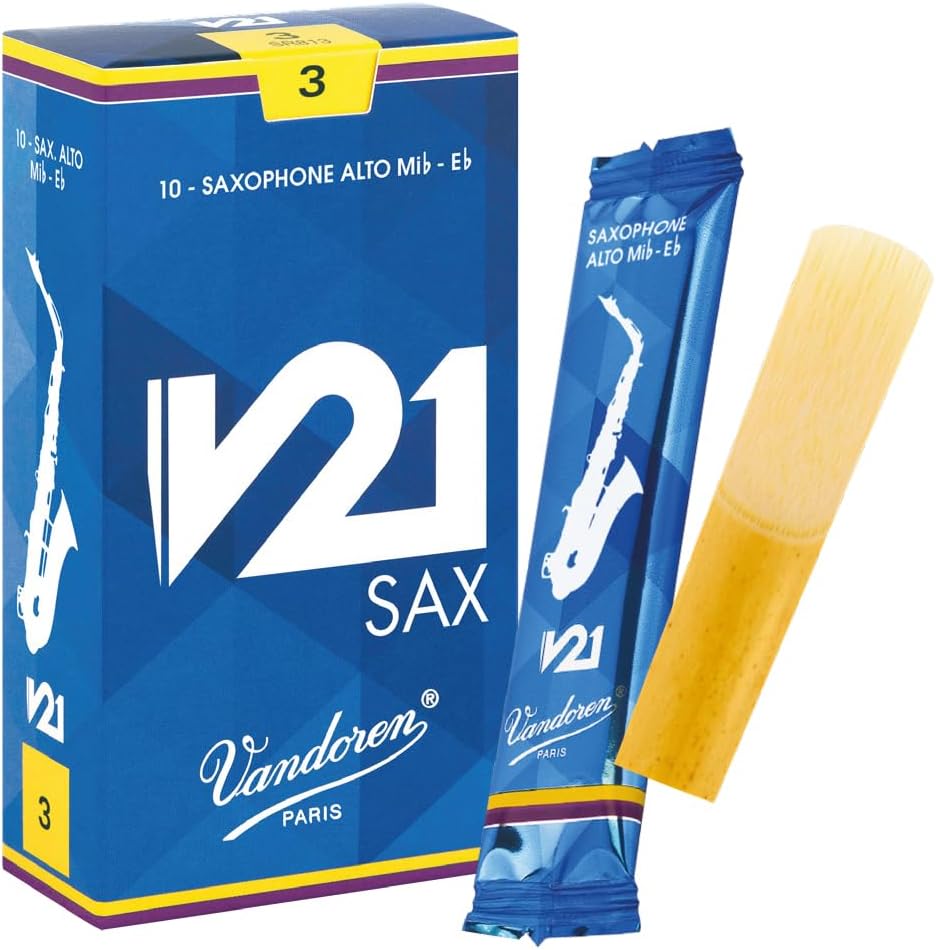 Vandoren SR813 Alto Saxophone V21 Reeds Strength 3 for Musicians