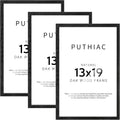 13x19 Oak Wood Picture Frame 3 Pack - Minimalist Poster Frames