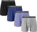Bamboo Boxer Shorts for Men 4-Pack - Breathable Relaxed Fit