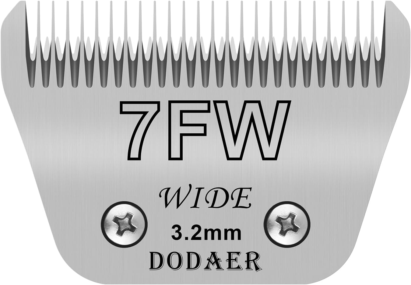 7FW Detachable Dog Grooming Wide Blades for Efficient Trimming