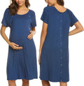 Ekouaer Womens Nursing Maternity Nightgown Short Sleeve - Versatile 5%