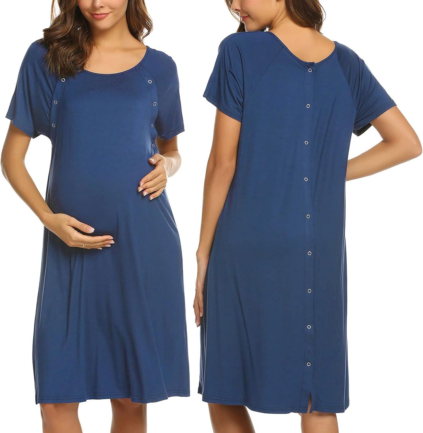 Ekouaer Womens Nursing Nightdress for Labor and Delivery