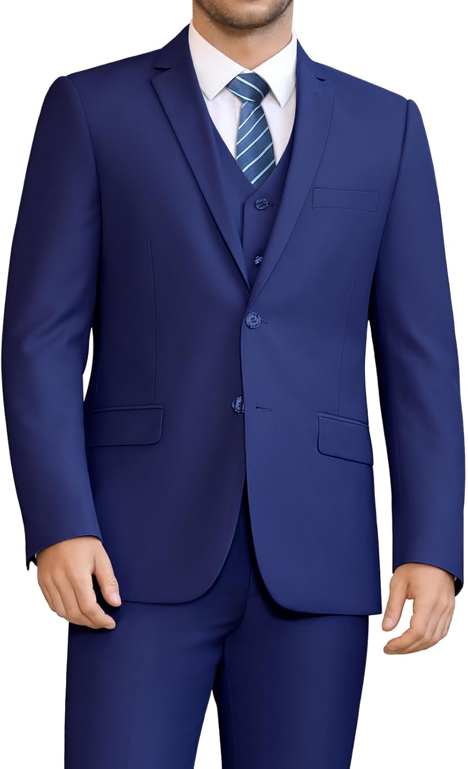 LUPURTY Men's Slim Fit 3 Piece Suit Set for Every Occasion