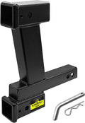 Trailer Dual Hitch Extender Adapter with 2-in & 10-in Riser/Drop