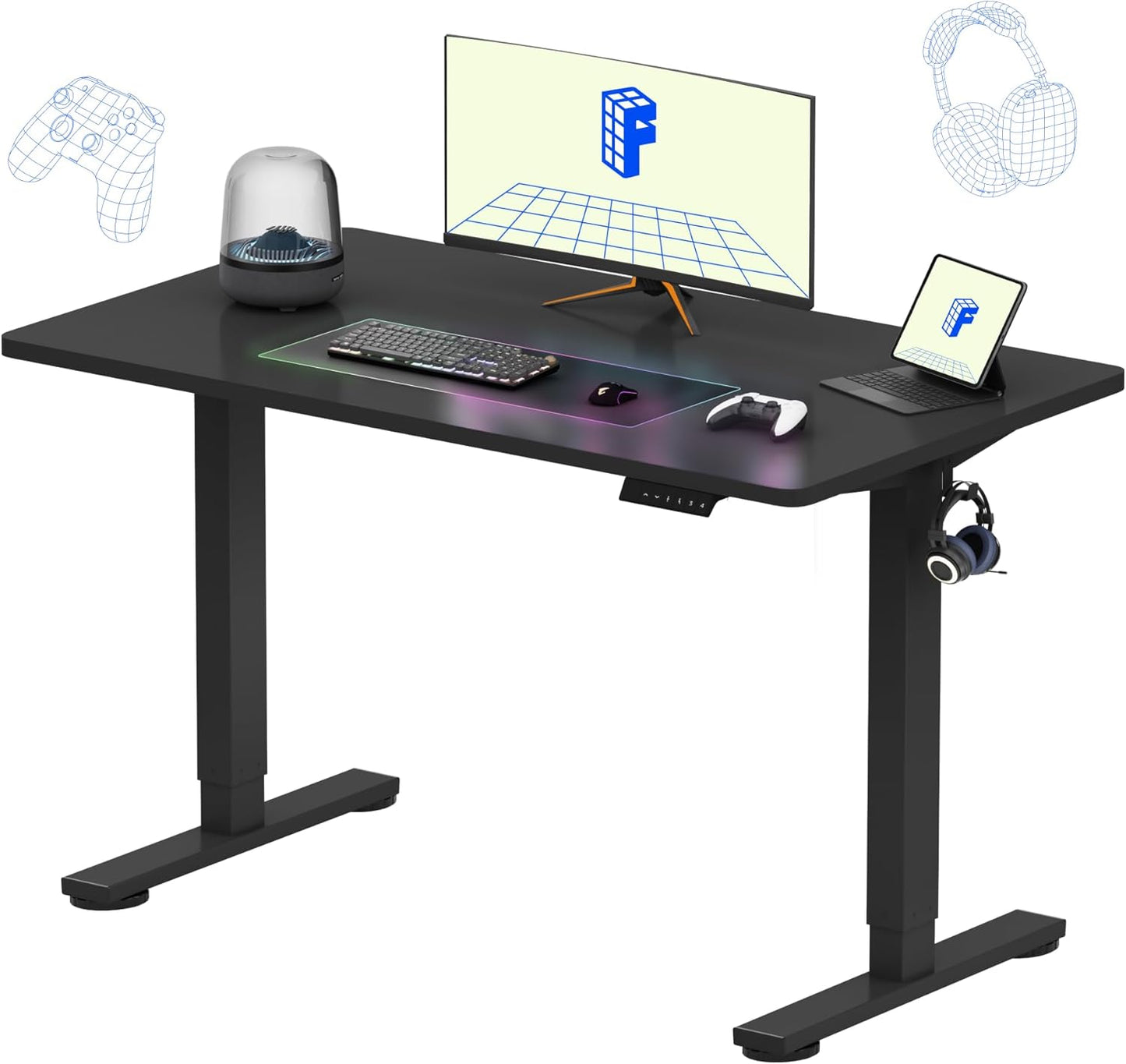FLEXISPOT EN1 Electric Stand Up Desk for Home Office Use