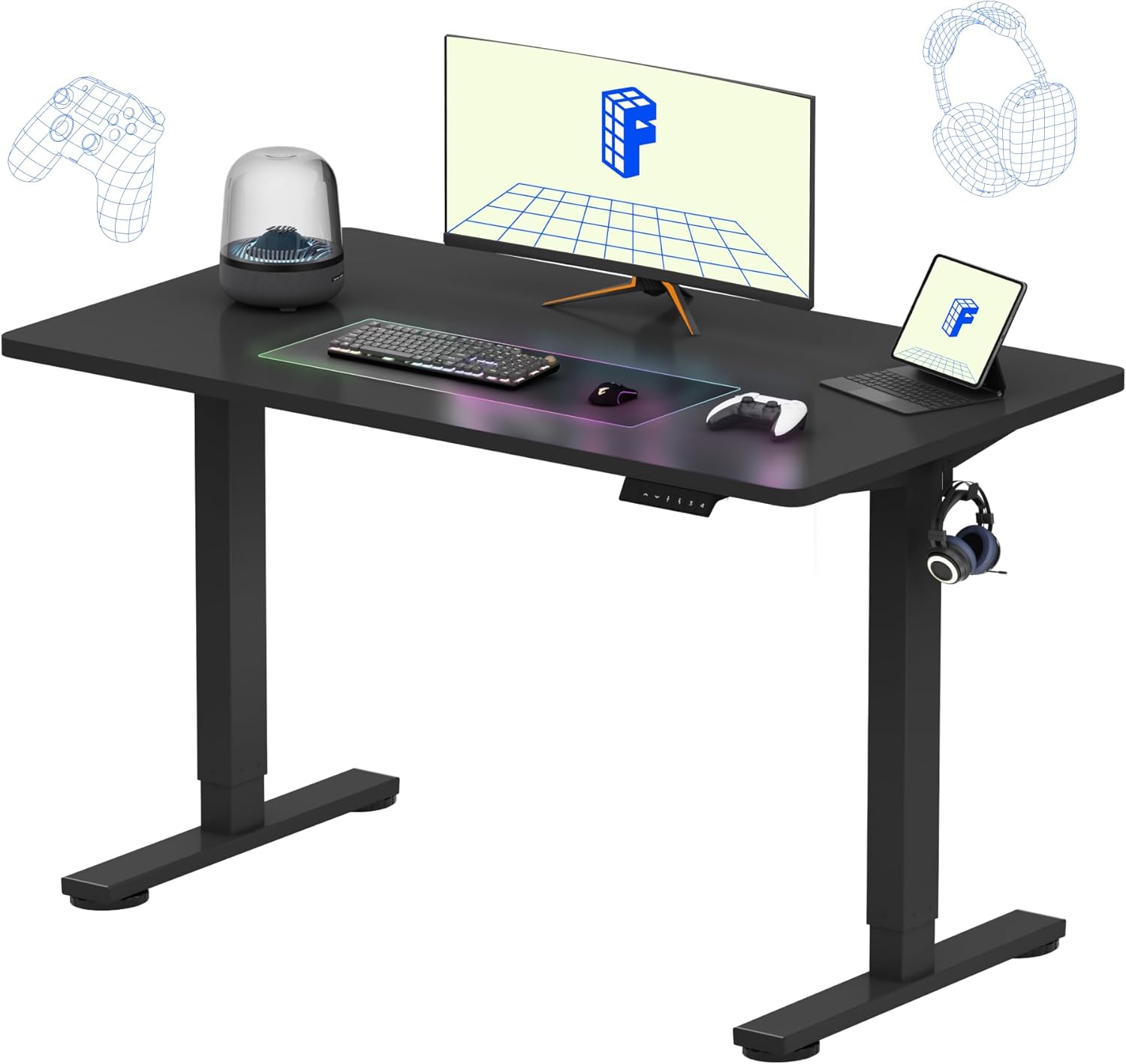 FLEXISPOT EN1 Electric Stand Up Desk for Home Office Use