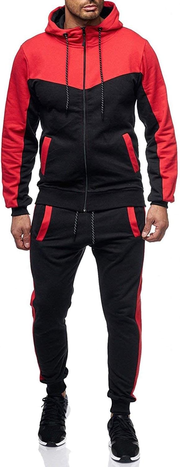 Marine Royal Track Suits for Men - Full Zip Jogging Set
