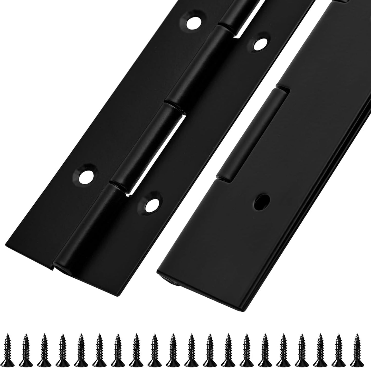 2Pack Heavy Duty Piano Hinge 24in Stainless Steel for Cabinets