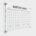 Double Month Calendar Acrylic Two Month Wall Calendar - Clear Dry