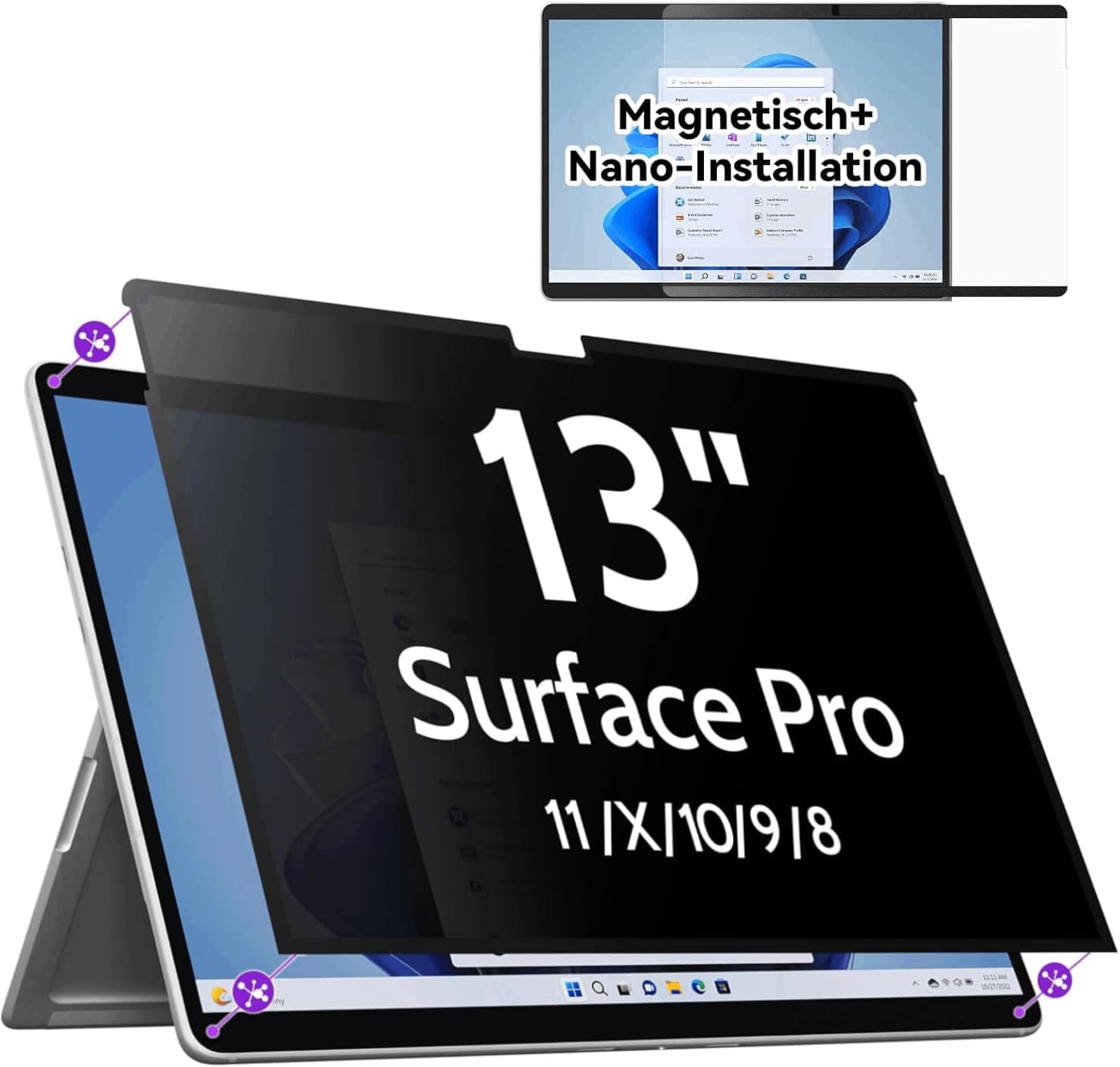 Magnetic Privacy Screen for Microsoft Surface Pro 13 Inch