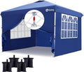 10x10 Pop Up Canopy with 4 Sidewalls - Instant Easy Up Shade