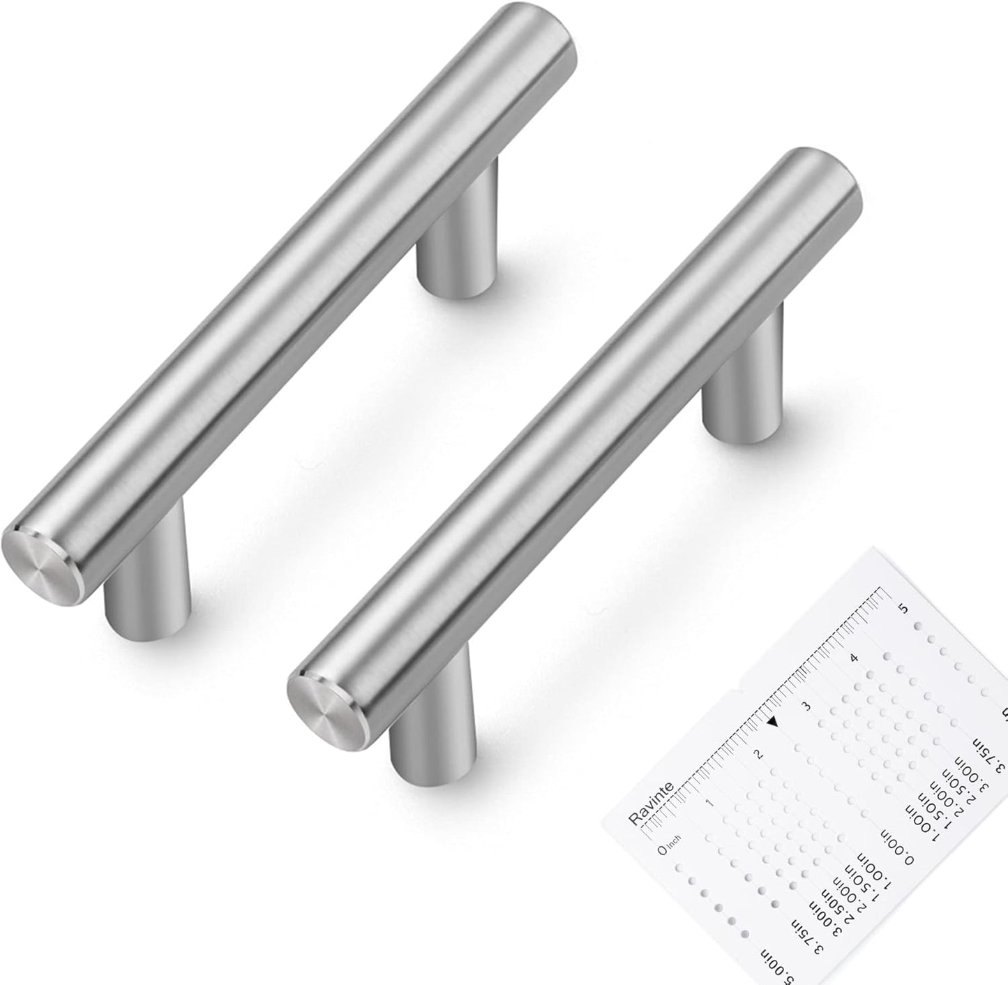 Ravinte 30 Pack 4 Inch Brushed Nickel Cabinet Pulls for Kitchen
