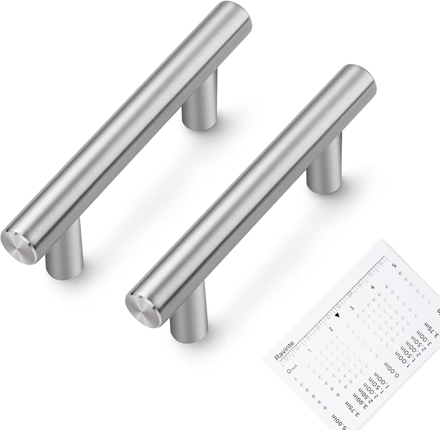 Ravinte 30 Pack 4 Inch Brushed Nickel Cabinet Pulls for Kitchen