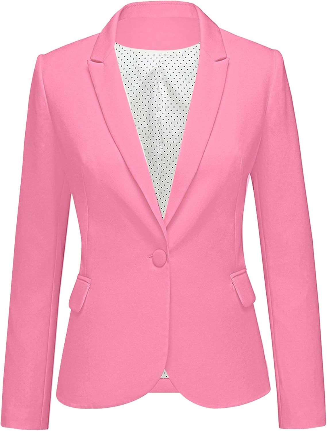 Stylish Notched Lapel Blazer Jacket for Women by LookbookStore