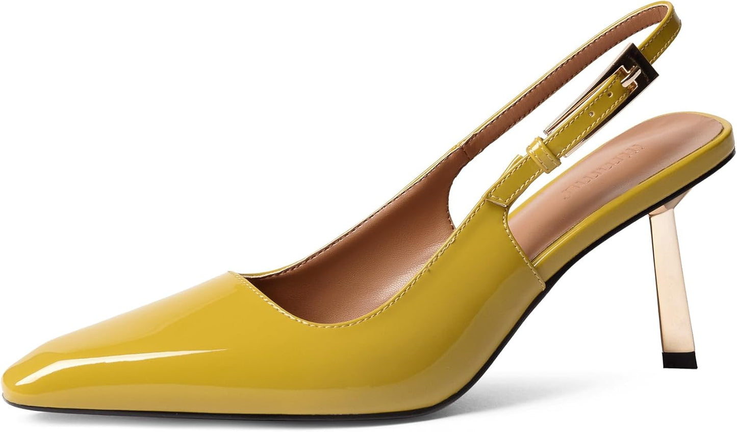 iiimmu Slingback Heels for Women: Stylish Closed Toe Pumps
