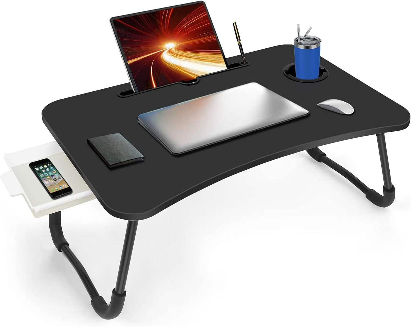 Fayquaze Portable Laptop Bed Desk, Work & Dine in Bed