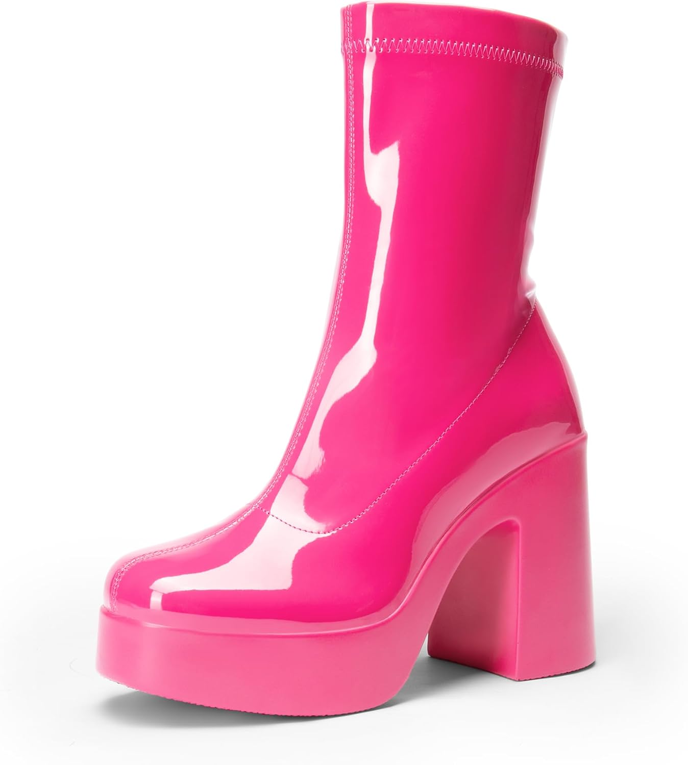 DREAM PAIRS Women's Platform Gogo Ankle Boots for Chic Style