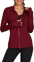 Lightweight Workout Jacket for Women Full Zip Slim Fit - Breathable
