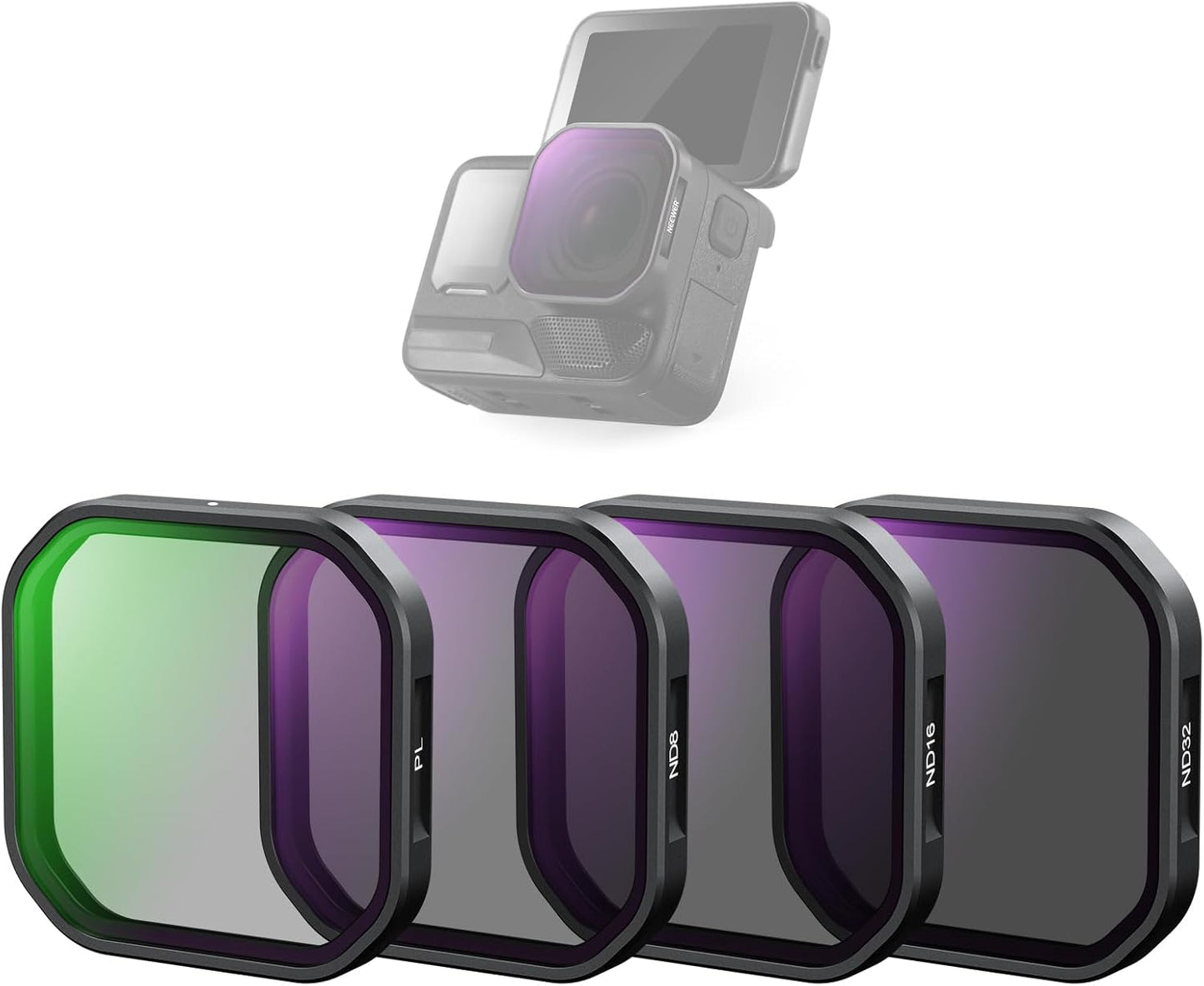 NEEWER 4 Pack ND Polarizer Filter Set for Insta360 Ace Pro 2