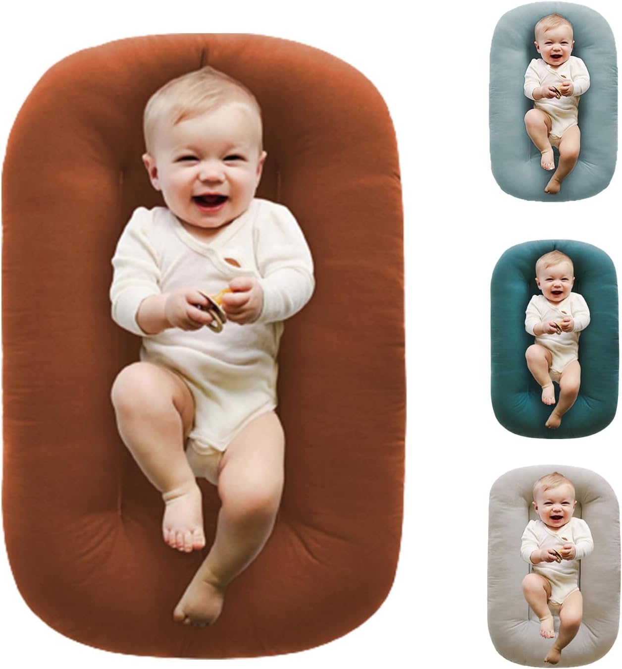 Cozy Baby Lounger Set for Newborns + Cover