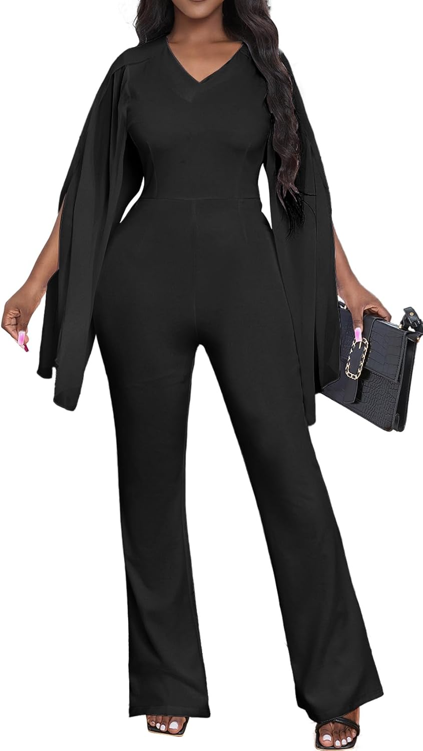Elegant Long Straight Pants Jumpsuit for Women by sexycherry
